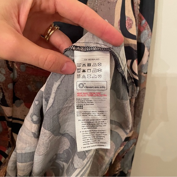 Esprit Silk Pop Over Blouse - Picture 7 of 9